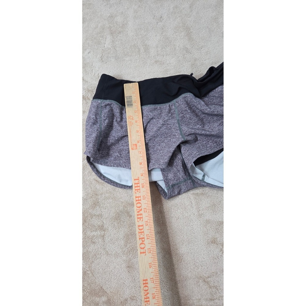 Lululemon Speed Up Shorts Low-Rise 2.5" Heather Lux Multi Black/Gray Size 8 - Picture 8 of 10
